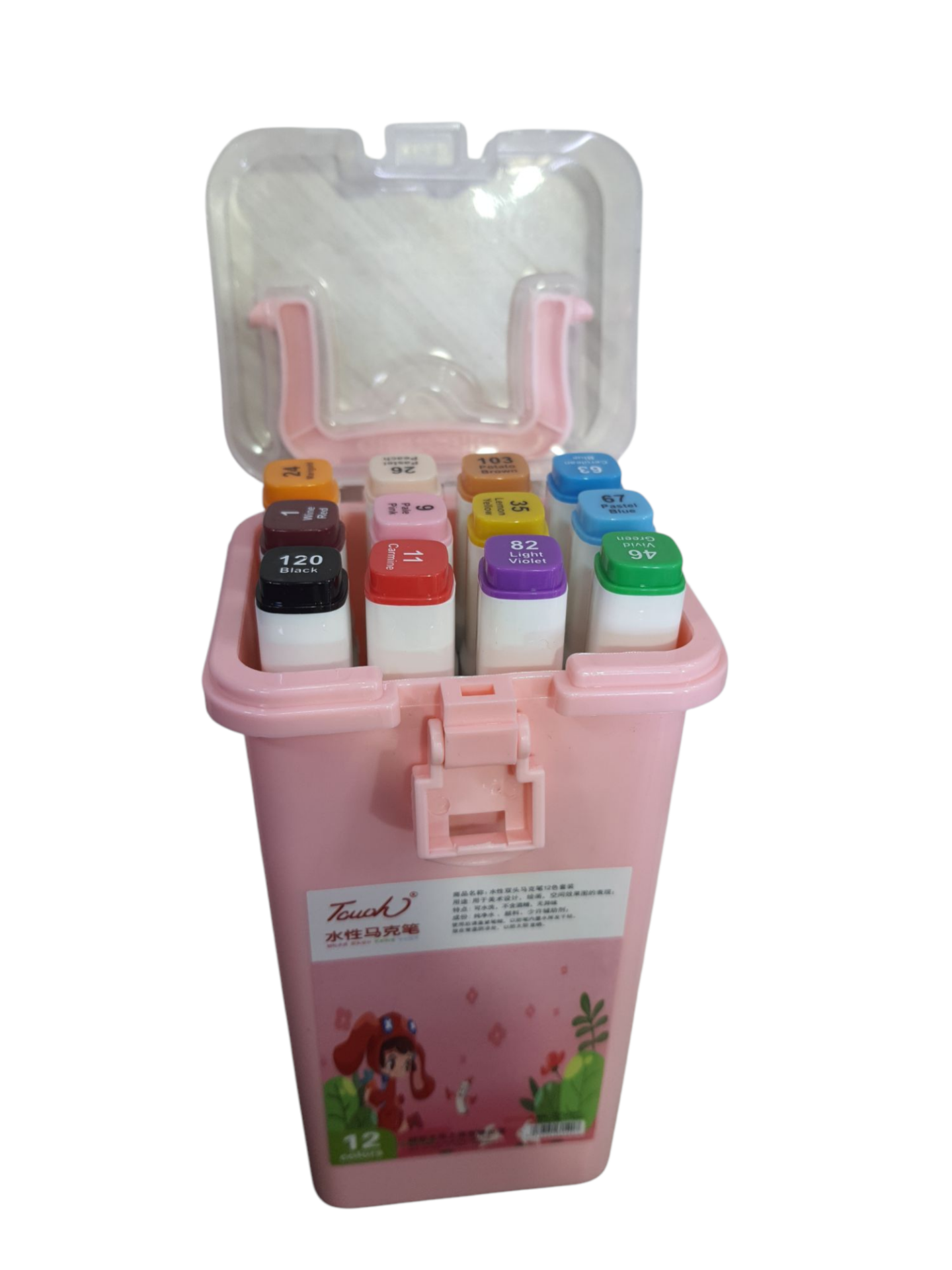 TOUCH MARKER SANAT KALEMİ PEMBE 12 Lİ